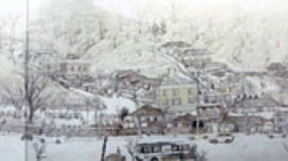 70년대 춘천 봉의산 풍경 한 폭 한국화로 재현됐다