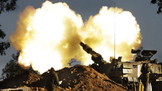 [사진] 이스라엘군, 가자 남부 진격