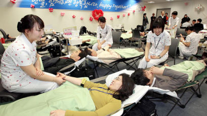 [사진] 1만8000명 헌혈 릴레이