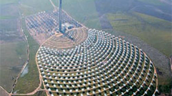 국내 최대 60m높이 타워형 태양열 발전소