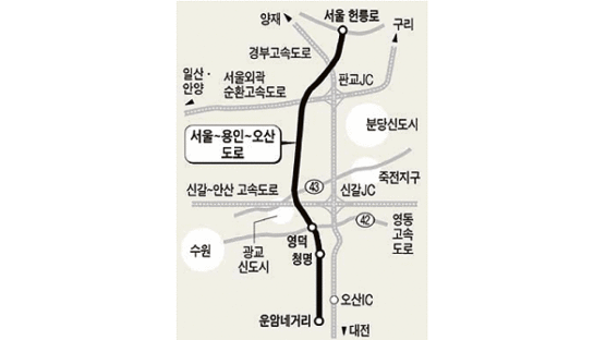 [Briefing] 오산~용인~서울 도로 7월 개통