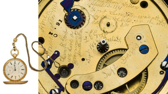 [사진] 비밀 메시지 담긴 링컨의 회중시계