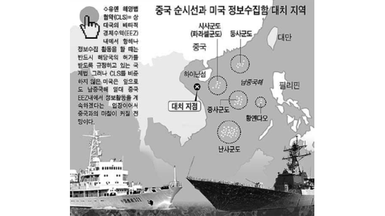 미·중 남중국해 정면 대치 … 군사충돌하나
