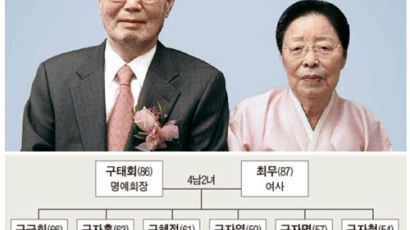 [피플@비즈] 결혼 70주년 맞은 구태회 LS그룹 명예회장