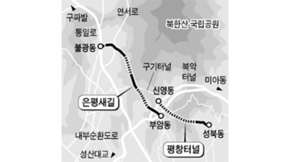 은평새길·평창터널 내년 착공 … 서울 서북부 정체 숨통 틔운다