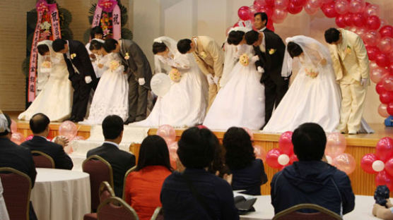 [사진] 북한 이탈주민 합동결혼