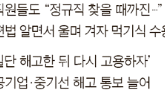 “한 달만 계약” “관계사 잠깐 가 있어” 비정규직 혼란