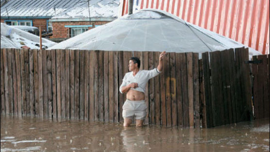 [사진] 몽골 홍수