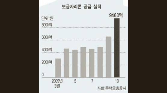 [브리핑] 10월 보금자리론 44% 늘어