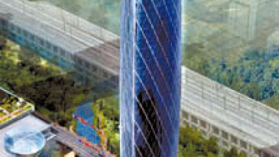 아산신도시 55층 빌딩, 한 층을 시청 시설로