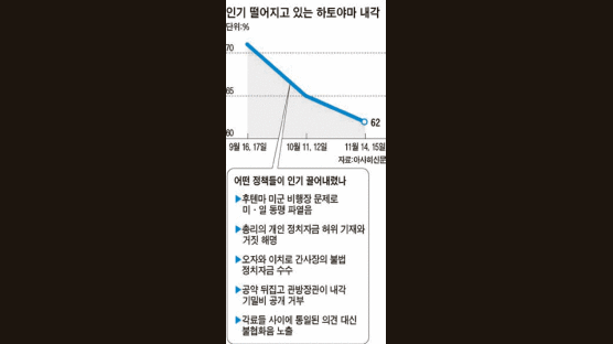 하토야마 - 일 언론 허니문 끝났나