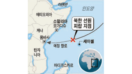 북한 선원 28명 탄 선박 소말리아 해적에게 납치