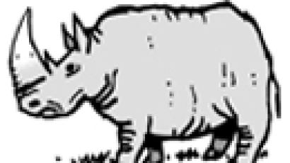 [분수대] 코뿔소