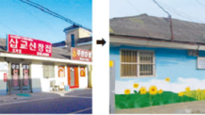 “신창면의 새 볼 거리로” 벽화그리기 사업 완료