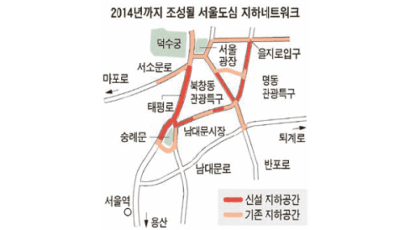 서울 도심 지하도로 네트워크 추진
