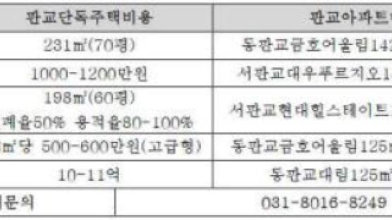 판교 단독주택지 사볼까…고급주택으로 지어도 아파트보다 훨씬 저렴