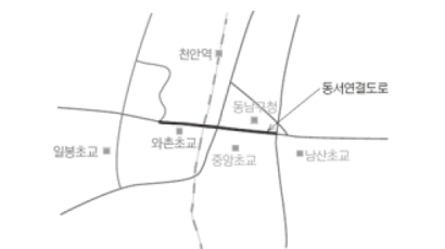 천안 와촌동~버들육거리 지하차도로 연결
