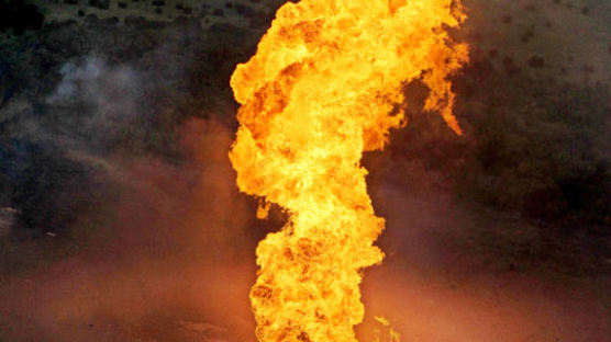 [사진] 텍사스 가스관서 솟은 불기둥