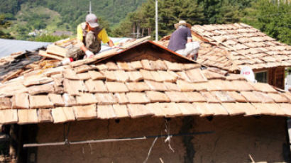 [사진] 너와 지붕으로 마을 가꾸기