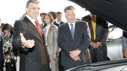 [사진] 현대차 공장 방문한 터키 대통령