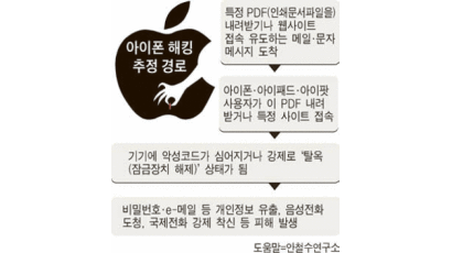 한국정부도 아이폰 보안결함 경고