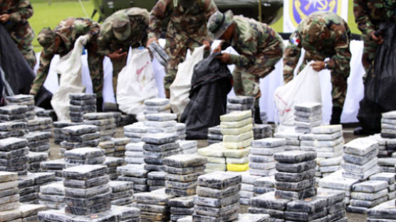 [사진] 파나마서 코카인 4.9t 압수
