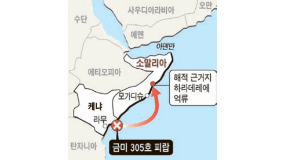 한국인 2명 탄 어선, 소말리아 해적에게 또 피랍