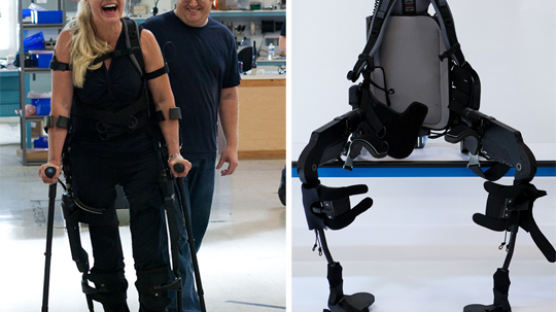 [사진]18년 척추장애인 걷게 만든 '워킹로봇'