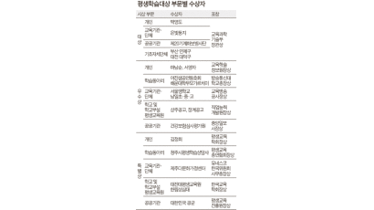 [2010 평생학습대상] 교과부 주최, 중앙일보 공동 주관