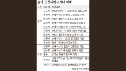 경기·인천지역, 3자녀 가구 공영주차장 50% 할인