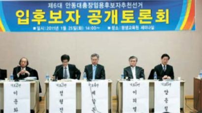안동대 총장 선거 후보 6명 앞다퉈 “도청 신도시에 캠퍼스”