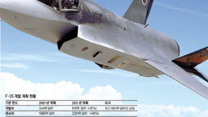 개발 늦어져 F-22만큼 비싸져 ‘보급형 스텔스’ 퇴색