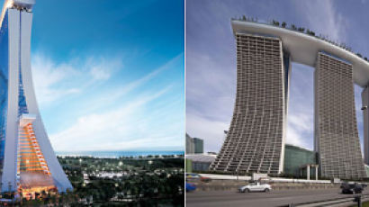 55층 지붕에 ‘항공모함’ 얹은 호텔, 한국이 시공