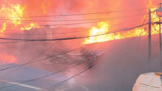 [사진] 서울 개포동 재활용 처리장서 큰불