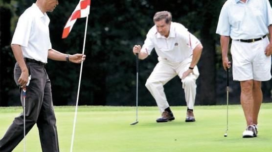  오바마·베이너 미국 첫 ‘정적과의 골프’
