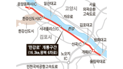‘김포 한강로’ 오늘 낮 12시 개통