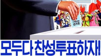 北 선거 포스터, 한국에선 구속감 … 뭐 있길래