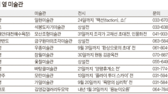 ‘팩션, 쇼!’‘욕망의 심리학’ … 피서지의 맛난 전시회