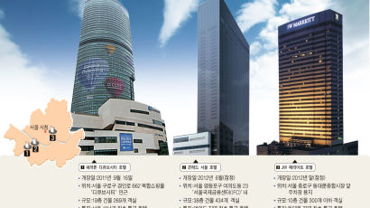 서울 구도심 3곳에 특1급 호텔 … ‘호황’ 업계 바짝 긴장