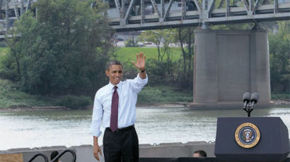 오바마, 이 다리 밑에서 연설한 까닭은