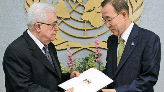 압바스 ‘팔레스타인 유엔 가입’ 신청