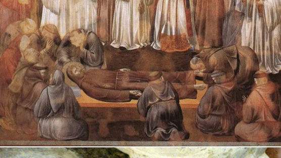 아시시의 성인 성 프란체스코 묘사한 이탈리아 유명화가 그림에 악마의 형상 논란