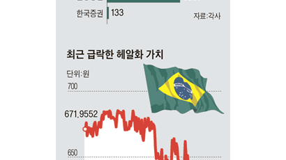 헤알화 예상 밖 급락 … 브라질 국채 인기 ‘주춤’