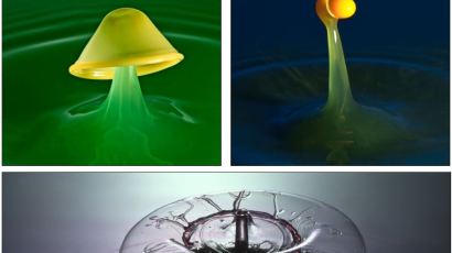 [사진] '물방울 마법' 배트맨, 에일리언, 우산 등 예술사진