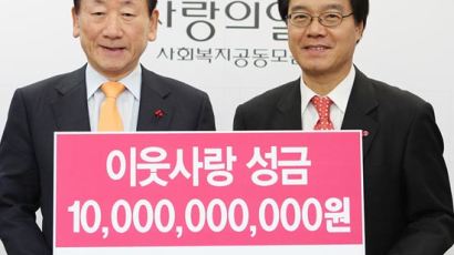 [사진] LG그룹, 이웃사랑 성금 100억