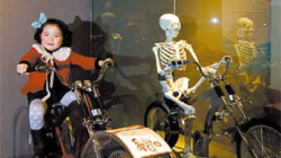“해골이 자전거 타요” 박물관은 살아있다 