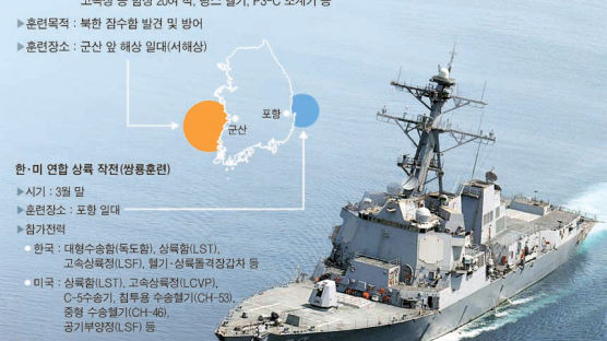 천안함 2주기 앞 … 한·미, 잠수함 잡는 훈련