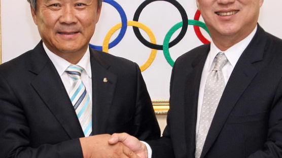 [사진] 박용만 회장 올림픽 격려금 2억 전달