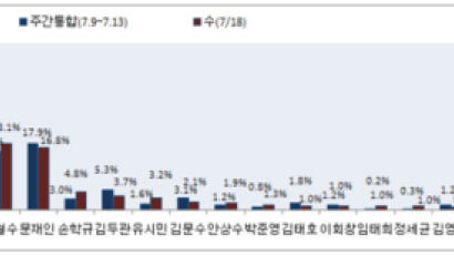 [2012선거 일일 여론조사] 대선 차기주자 선호도