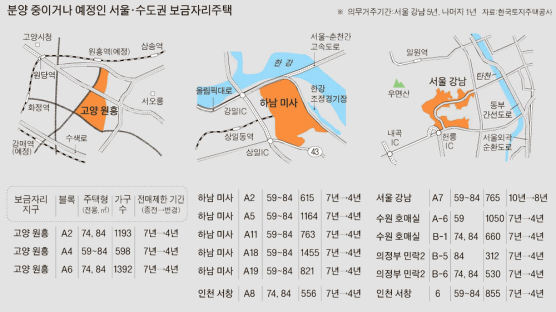 전매제한 완화된 보금자리 … 고양·수원 미분양 잇따라 해소